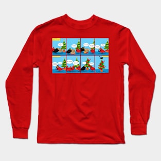 How to Decorate a Christmas Tree Comic Long Sleeve T-Shirt